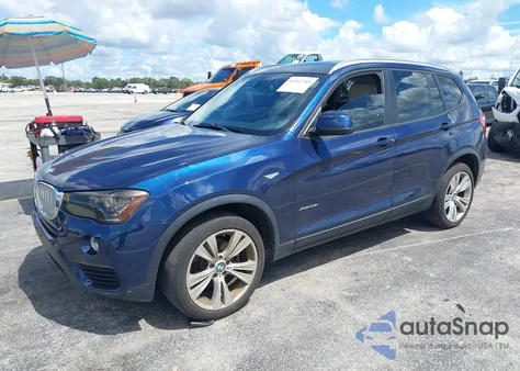 2016 BMW X3 xDrive28I z USA, uszkodzony, nr VIN 5UXWX9C5XG0D80025